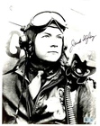 Jack Ilfrey Signed 8x10 World War II WW2 B&W Photo AUTO AI COA