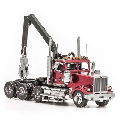 Fascinations Metal Earth Western Star 4900SF Log Truck 3D Small, Multicolor