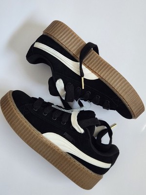 PUMA x FENTY by Rihanna Creeper Phatty w/ 2 Laces (Black & White) Size 10 Womens