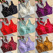 Indian ReadyMade Saree Blouse Designer Wedding Bridal Sari Blouse Choli Top