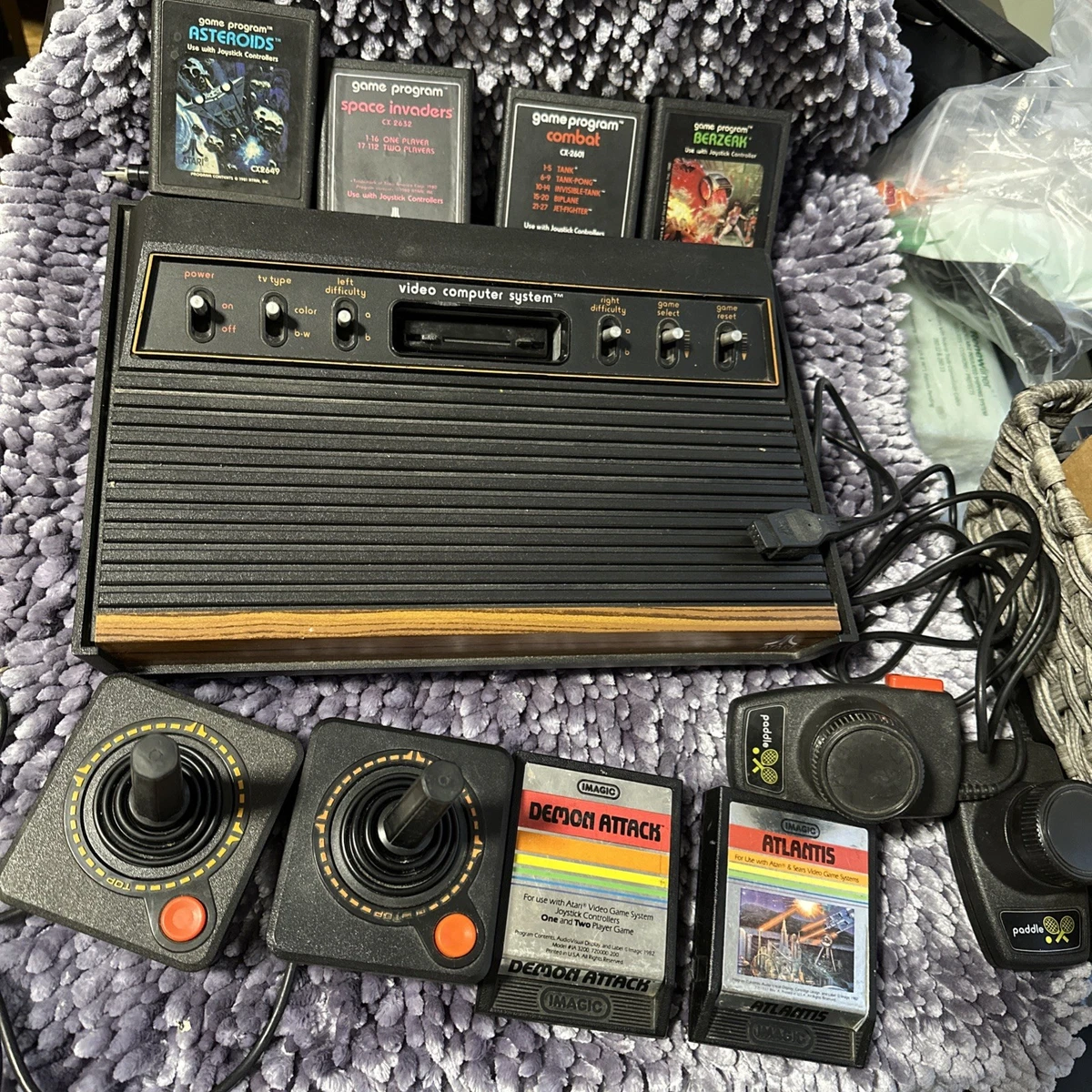 Console Atari 2600 NTSC Modèle Darth Vader - Lot Avec Option Mod AV Composite