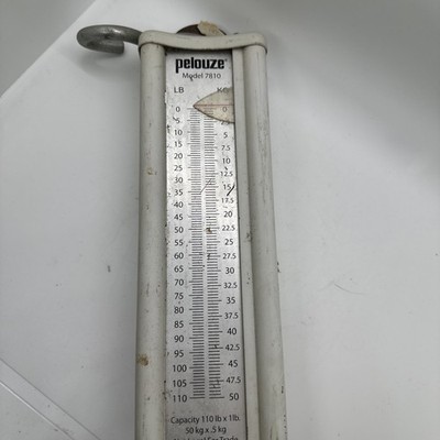 Viking Pelouze Hanging Scale Model 7810 Vintage 110 X 1 LB, 50 X .5 KG Capacity