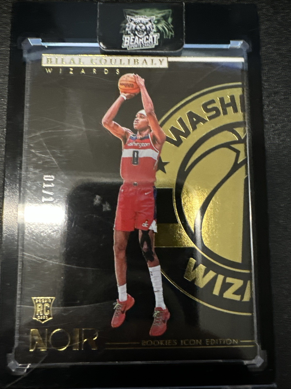 2023-24 Panini Noir - Rookies Icon Edition Bilal Coulibaly #180 Holo Silver /49