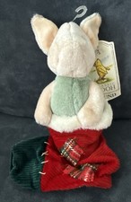 Vintage GUND 7966 classico maialino Pooh in calza di Natale peluche imbottito