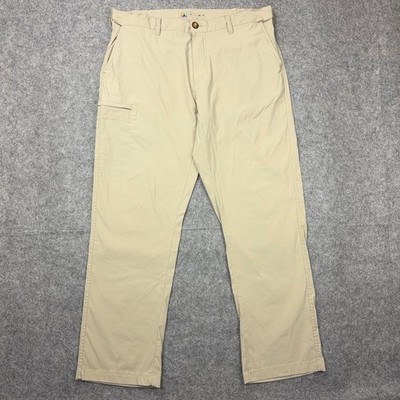 Lib Tech Pants Mens 38x32 Tan Classic Fit Stretch Nylon Utility Hiking Snowboard