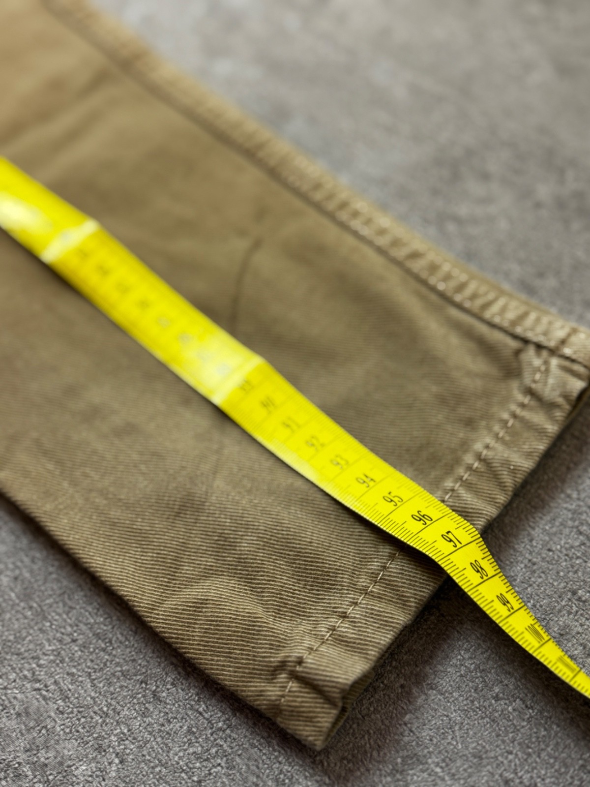 Levi's 512 Trousers Mens W28 L30 Beige Sand Slim Tapered Twill Jeans Pants Chino image 5