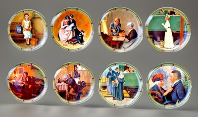 #ad #ad Knowles Collectible Plates “Rockwell’s American Dream” Norman Rockwell 8 Pcs $155.00