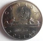 1969 CANADA DOLLAR - AU/UNC - Excellent Coin - Lot #M27