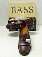 Bass Weejuns MARIETTA II Women Size 7W BURGANDY Tassel  Kiltie Leather Loafers