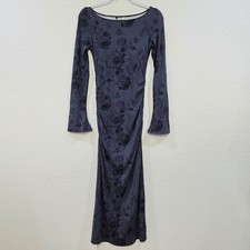 NWT Park & Fifth XS Westood Dress In Luna Jersey Knit Ruched Sides Floral Modal