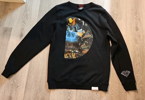 SWEAT SHIRT VINTAGE DIAMOND SUPPLY CO DIAMONDS ARE FOREVER COL ROND SUPRÊME LARGE