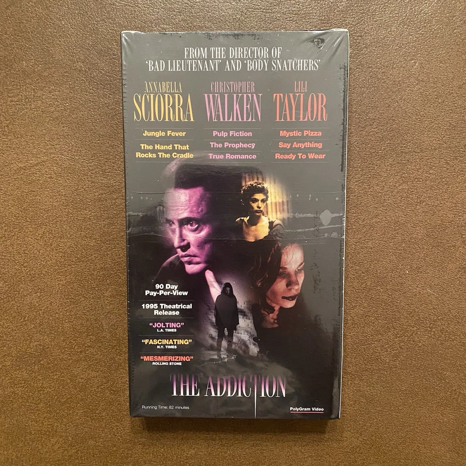 The Addiction VHS 1996 Screener Promo Tape Brand New Sealed Christopher Walken - Image 2 of 4