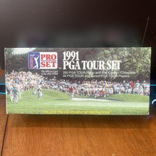 1991 Vintage PGA Tour Pro Golf Card Set Complete 285 Cards Factory Box