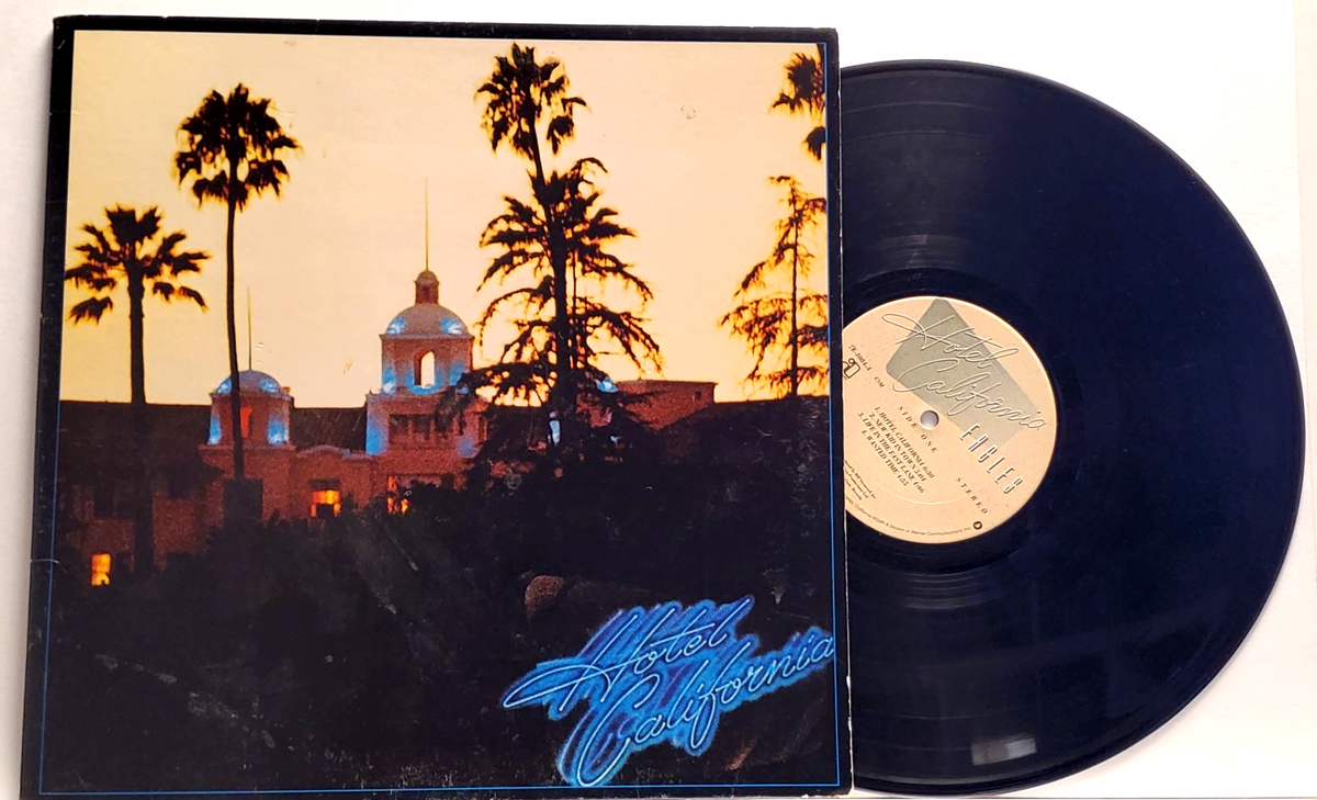 Eagles Hotel California LP Life in the Fast Lane gatefold 1976