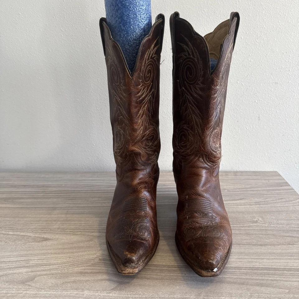 Botas Justin L4332 Para Mujer Talla 10 B Vaquero Occidental Cuero Damiana Punta Cortada Foto 3 de 4