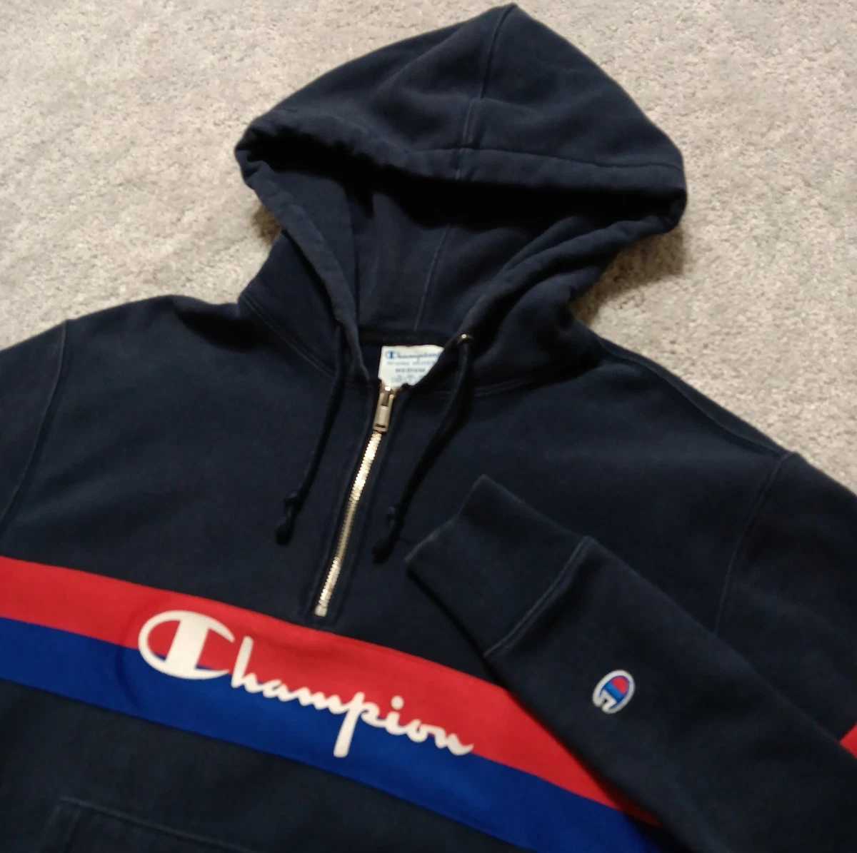 Champion Hoodies & Sweatshirts 1/4 Zip Features Hoodies for Men 