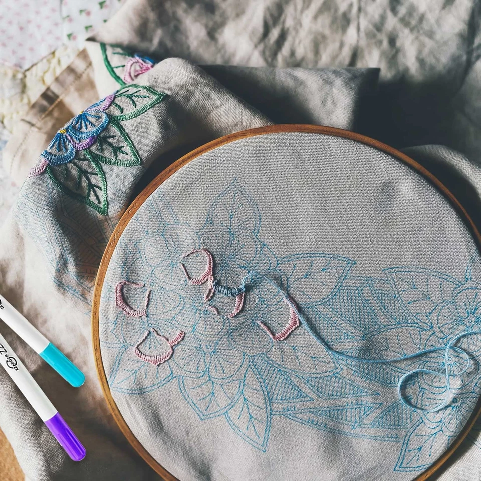 12 Pcs Disappearing Ink Pen Water Soluble Pens Fabric Markers Pens for Sewing - Image 3 of 4