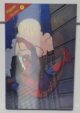 Marvel Spider Man 4 Pair Crew Socks Shoe Size 6-12 In Holographic Box