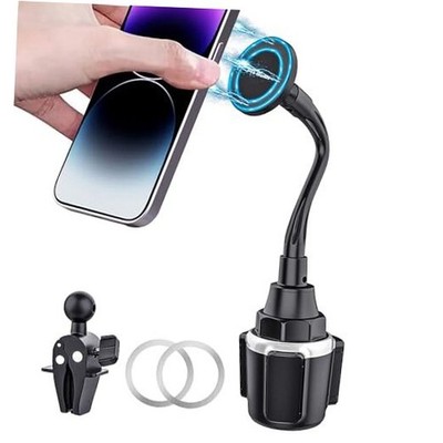 Cup Holder Phone Mount Magnetic - Designed for MagSafe Cupholder Car Cup Holder
