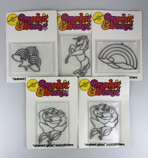Lot Of (5) Vtg Makit & Bakit Suncatchers Fram...