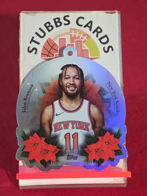 26 Topps Holiday - Oversized Ornaments Die-Cuts #DCO-JB Jalen Brunson NY Knicks