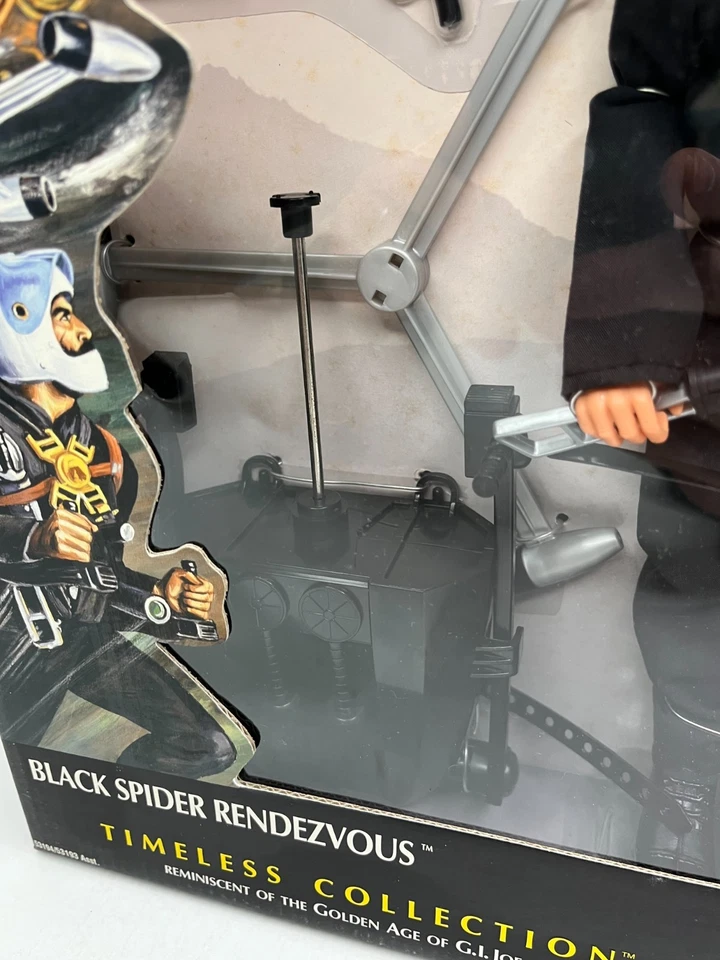 HASBRO G.I. JOE 2002 12" TIMELESS BLACK SPIDER RENDEZVOUS ADVENTURE TEAM NUEVO Foto 3 de 4