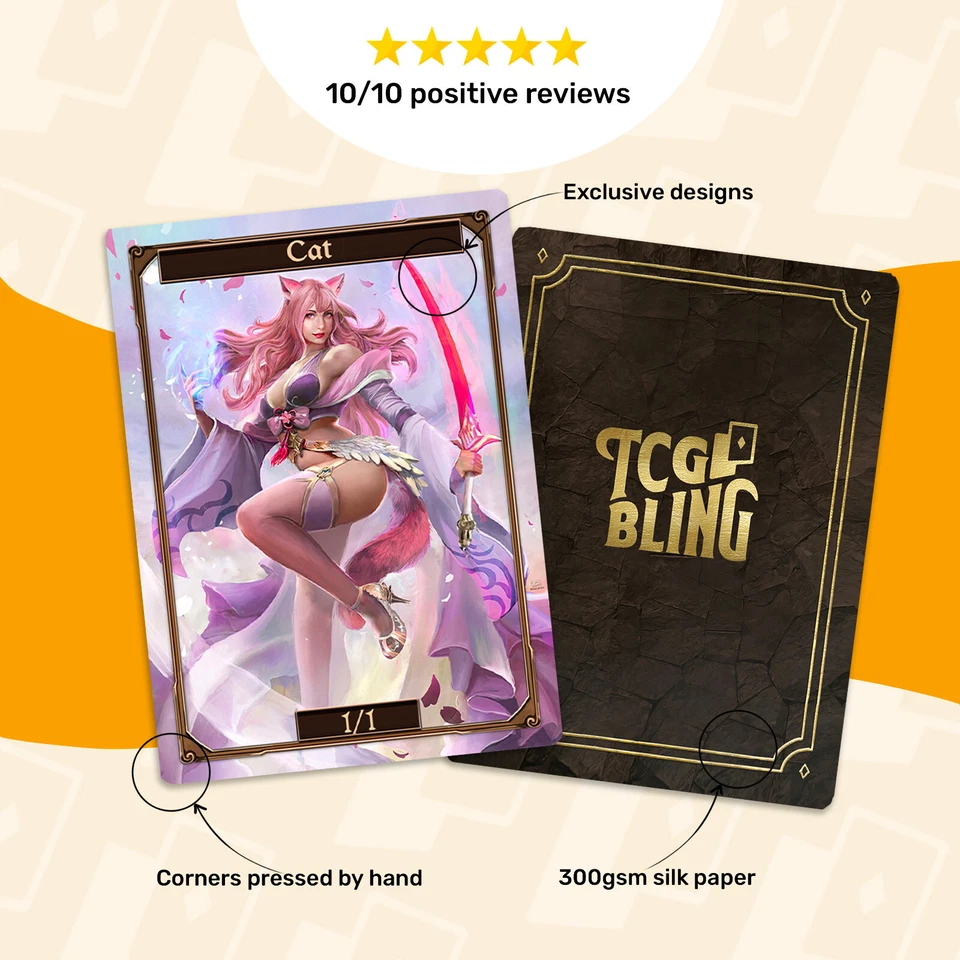 Custom MTG Token. Upload your own image by message. ONLY FRONT card Poker size - Image 2 of 4