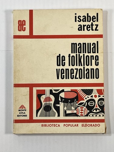 Manual de Folklore Venezolano Isabel Aretz 1972 Vintage Book Espanol - Picture 1 of 9