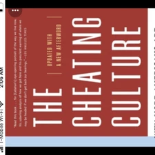 The Cheating Culture” book, great condition