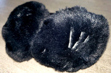 black THICK EARMUFFS GIRLS adjustable CAT HEADS SPARKLES one size fits most