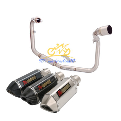 Exhaust Muffler System Mid Link Pipe Escape For Benelli TNT125 TNT 135 2017-2023