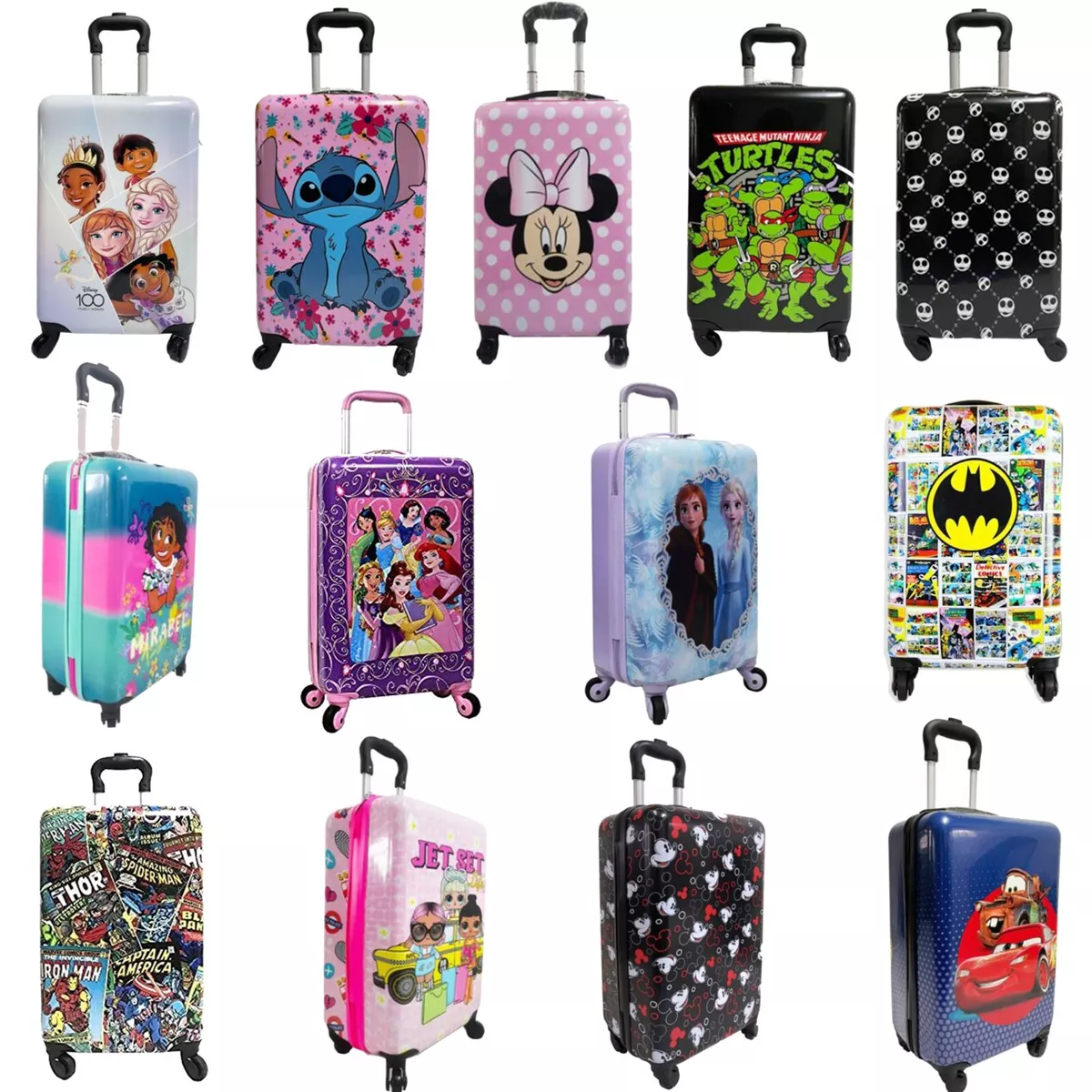 New Kids Hard Side Tween Spinner Rolling Luggage for Kids-20 inch