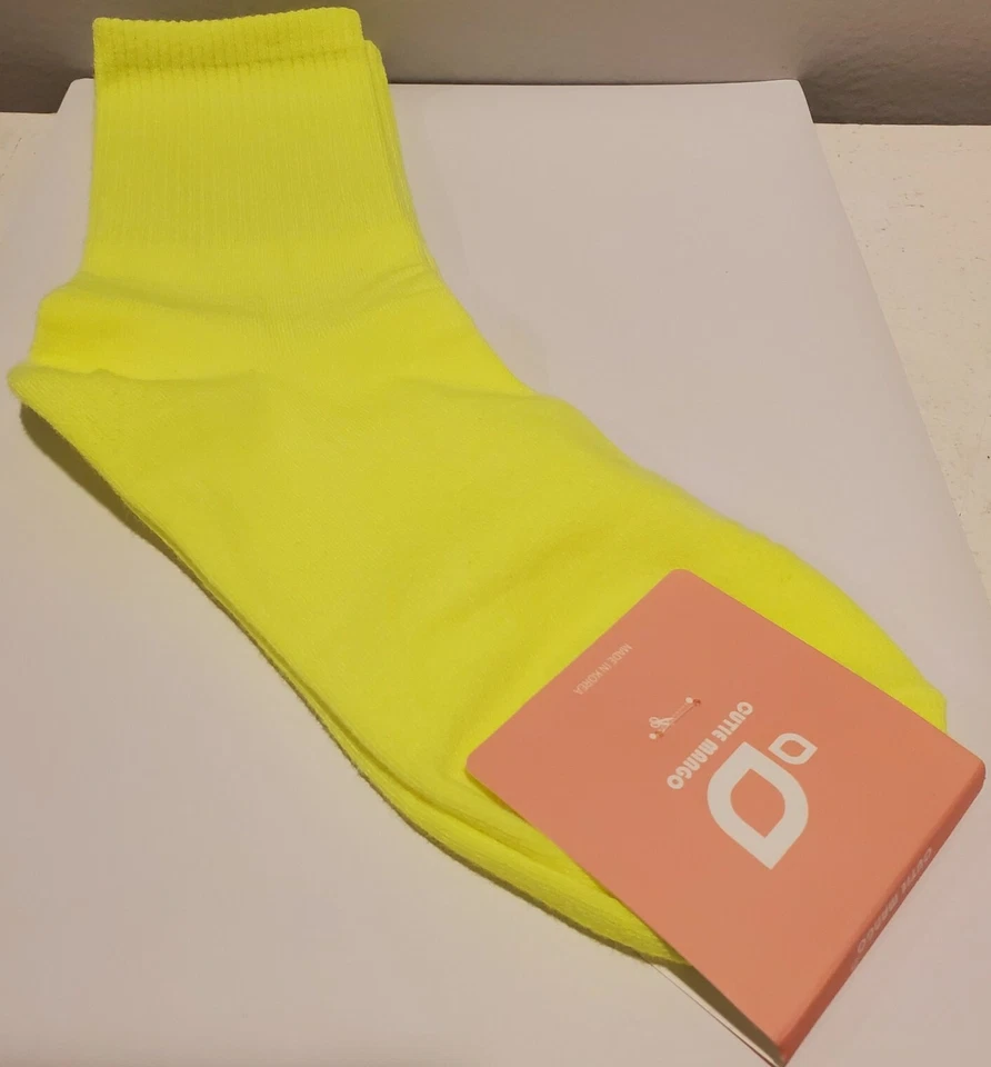 Calcetines de seguridad amarillos neón para mujer 6-10 Foto 2 de 2