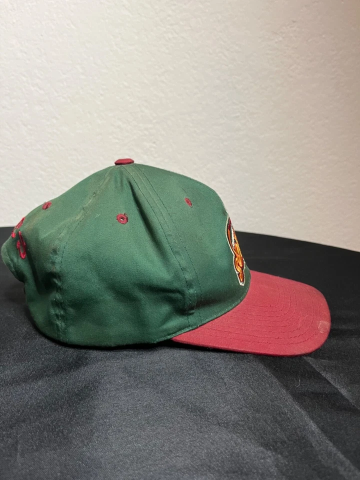 Gorra con logotipo vintage 7 Seattle Super Sonics Snapback verde deletreada años 90 Foto 4 de 4