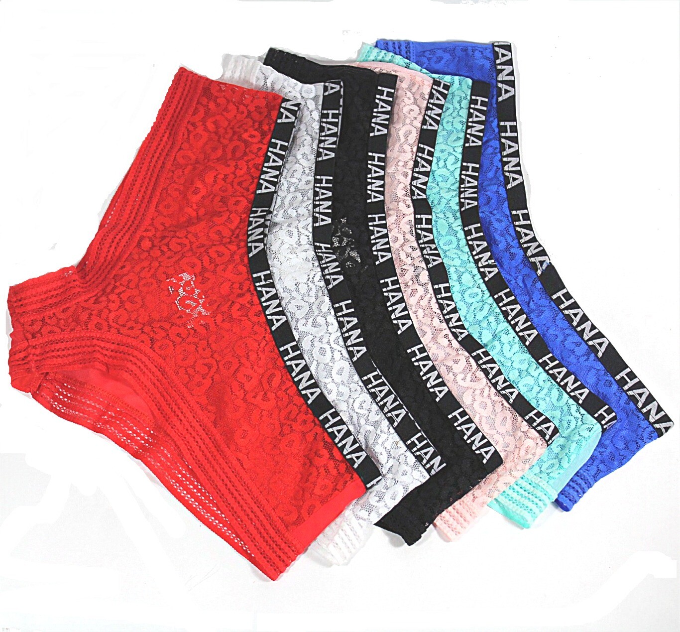 Lote de 12 bragas hipster de encaje descaradas lencería suave ropa interior mujer M/L