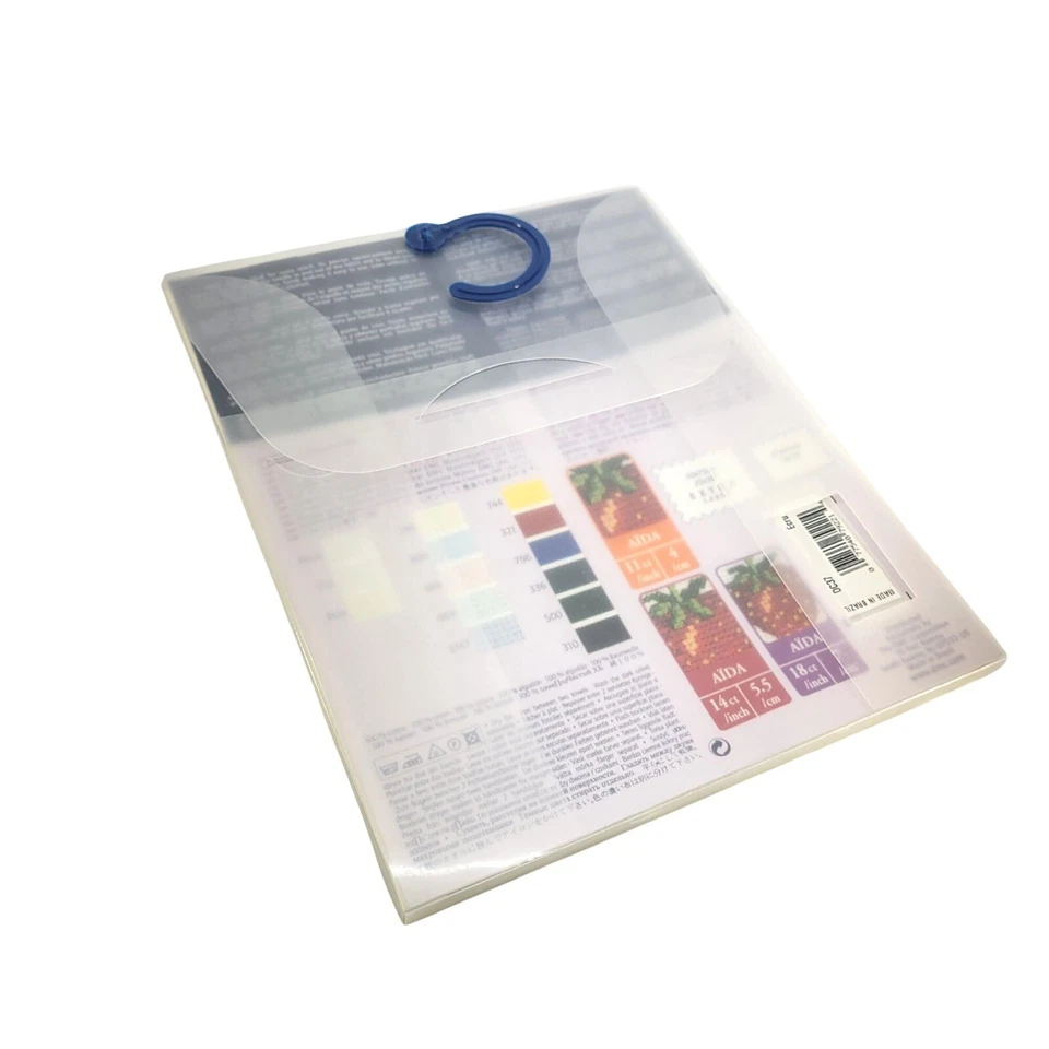 Vtg DMC Aida 18ct Needlework Fabric 14" x 18" 100% Cotton Made In Brazil NOS - Image 4 of 4