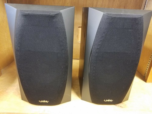 Infinity Entra One Black Bookshelf Speakers 2 Pc Ebay