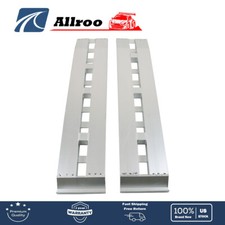 2pcs Aluminum 6500 Lbs Truck Car Auto Trailer Ramps Hook End Knife 60x12