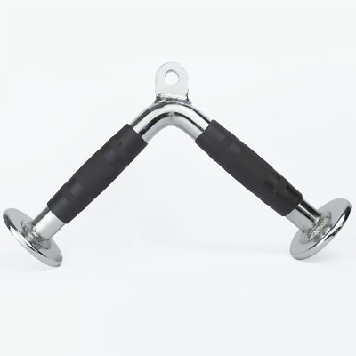 FITNESS MANIAC V-Bar Tricep Push Down Attachment - Chrome Cable Handle For Home Gym - View #2