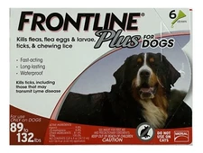 FRONTLINE Plus  for Extra Large Dogs - 6 Doses 89-132 lbs GENUINE GUARANTEED!!!