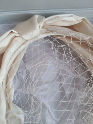 Kristin Ess Hair The Veil Headband Ivory Bridal Veil Bride  display picture 3