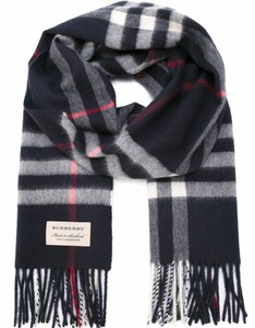 burberry navy cashmere scarf