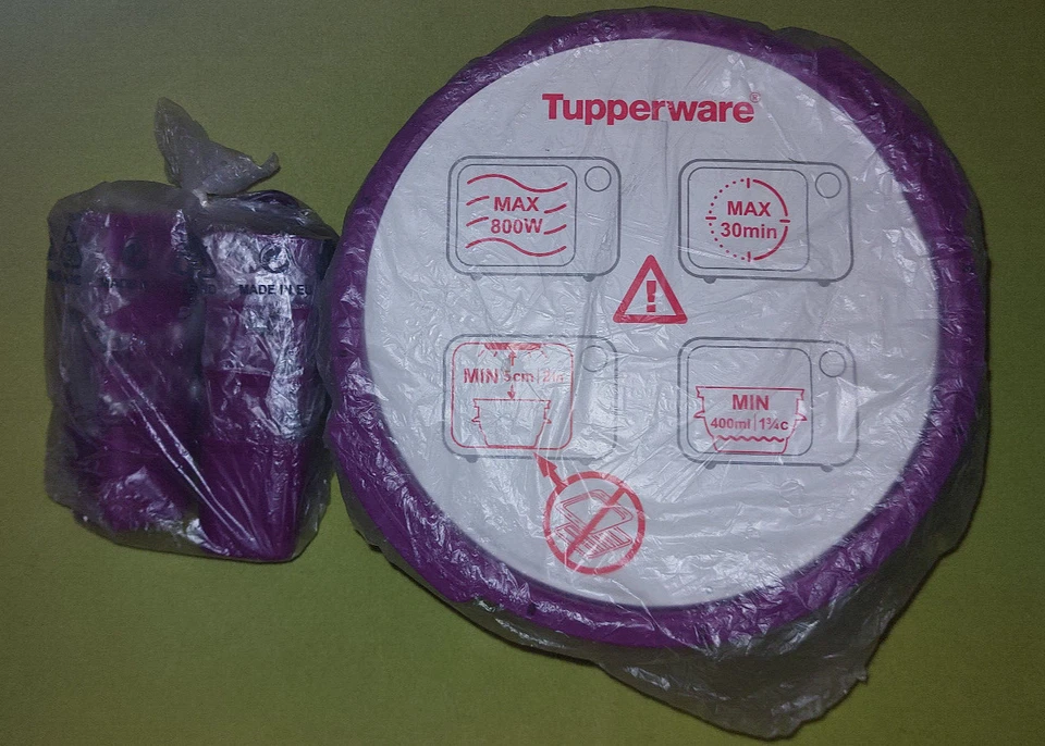 MicroGourmet 101 Dampfgarer Tupperware Inkl. Förmchen in Brombeere