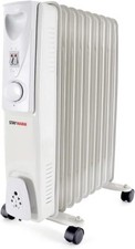 STAYWARM 2000w 9 Fin Oil Radiator with 3 Heat Settings / Variable Thermostat