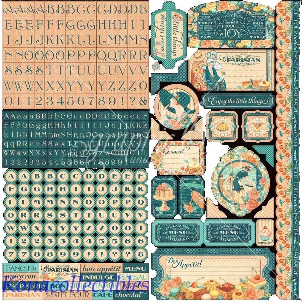 Alimentos e Bebidas Papel e papel para Scrapbooking
