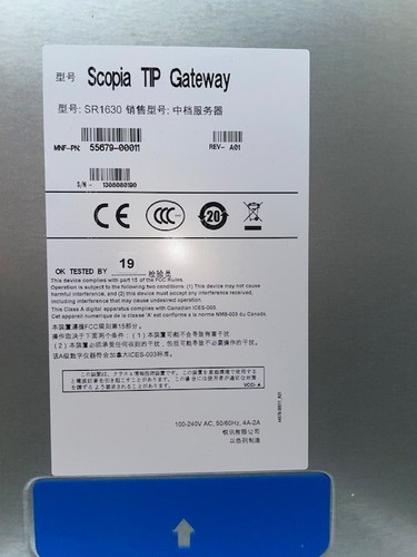 NEW SCOPIA TIP GATEWAYFOR VIDEO P# 55679-00011 SERVER 1U - Afbeelding 4 van 9