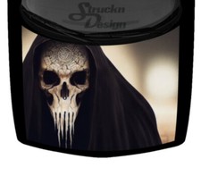 Hooded Skeleton Grim Reaper Truck Car Graphic Hood Wrap Vinyl Decal Fierce Skull