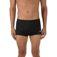 New Speedo Men's Solid Poly Mesh Training Swim Suit Brief 36" 705896