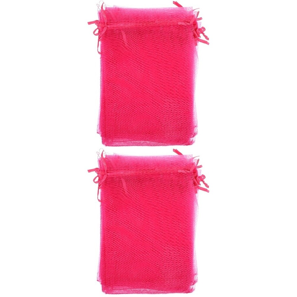 200 Pcs Small Mesh Drawstring Bags Gift Bags Jewelry Pouches Wedding