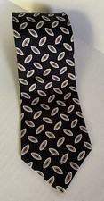 Roundtree  Yorke Mens Necktie 60  Geometric 100 Silk Business Dressy Classic